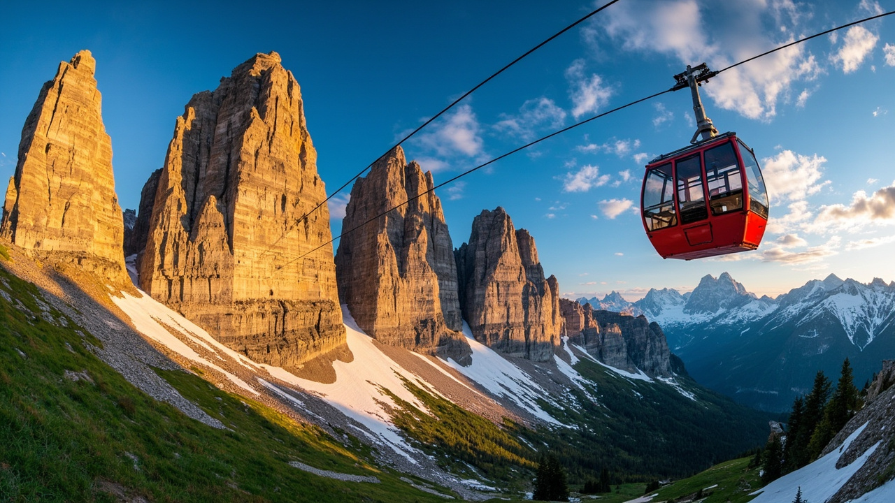 Funivia delle Cinque Torri - Vista panoramica, Veneto