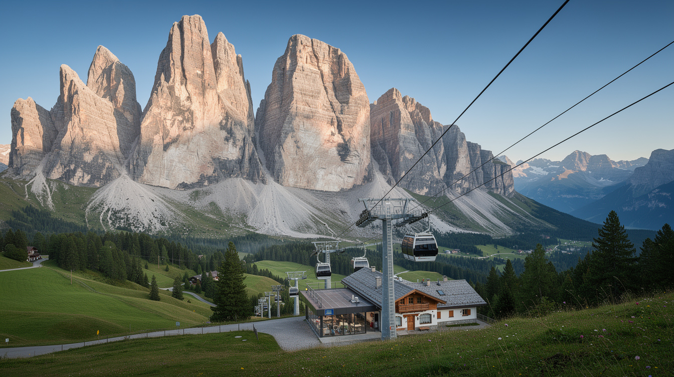 Funivia Pozza di Fassa - Vajolet - Vista panoramica, Trentino-Alto Adige