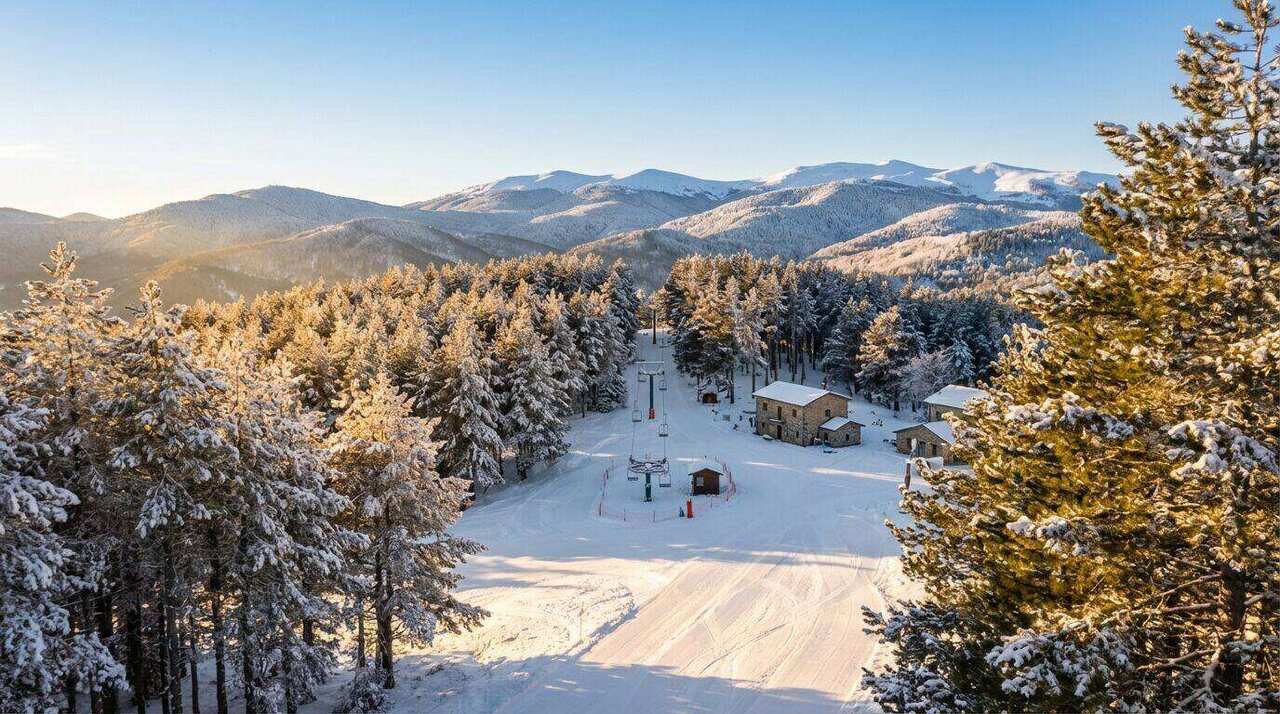 Piste da sci in Calabria con vista sul mare